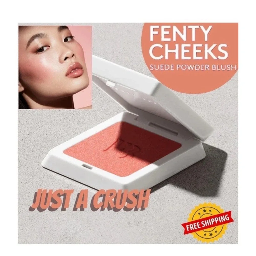 FENTY BEAUTY Fenty Cheeks Suede Waterproof Powder Blush ~ Just‎ A Crush 4g New!